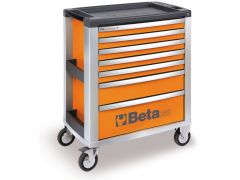 Beta 39000001 C39-7/O Werkzeugwagen mit 7 Schubladen orange