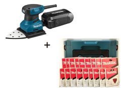 Makita BO4565KSET 230V Vlakschuurmachine + Mbox 2 met schuurpapier