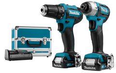 Makita CLX224SAX1 Comboset - accuboor DF333 + slagschroever TD110 12V 2.0Ah Li-Ion