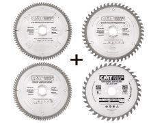 CMT S.160.SET 4-delige zaagbladen set voor Festool, Mafell, Makita etc 160 mm