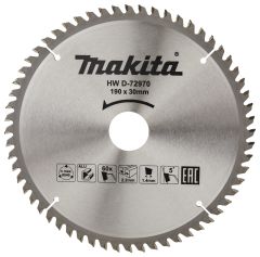 Makita Zubehör D-72970 Kreissägeblatt Aluminium Standard 190x30(20)x2.4 60T 5g