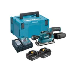 Makita DBO380RTJ Akku-Schwingschleifer 18V 5,0Ah Li-Ion in Makpac 