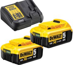 DeWalt DCB115P2-QW DCB115P2 18V starterset (2x 5.0Ah accu) + XR multilader