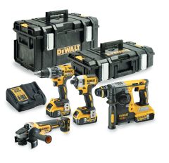 DeWalt DCK422P3 4-delige Combopack XR 18 Volt 3 x 5,0 Ah Li-Ion in Toughsystem + 5 jaar dealer garantie!