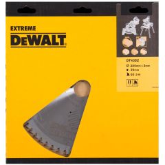 DeWalt DT4352-QZ DT4352 HM zaagblad 250 x 30 x 60T trapezium, negatief 5°