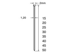 Dutack 5134029 SKN12 Minibrad verzinkt 20mm 5000 Stück