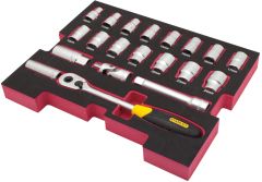 Stanley FMHT0-74297 FatMax Tstak Einsatz Doppelset 1/2" 20-teilig