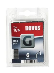 Novus 042-0384 G 11/6 nieten 6 mm 1200 Stuks