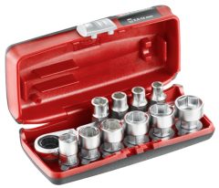 Facom RXPICOPB RXPICO Koffer met 6-kant metrische doppen 1/4" 11 stuks