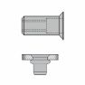 Gesipa 216412017 Blindnietmutter M4 6x 12,0 Aluminium Senkkopf 500 Stück - 2