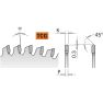 CMT Sägeblatt negativ für Melamin/Formica Spanplatten 300 x 30 x 96T - 2