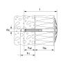 Fischer 80941 Isolatieplug DHK 120 voor zachte isolatie 200 stuks - 2