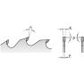 CMT-Sägeblatt mit links/rechts Zähnen 250 x 20 x 40T - 1