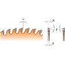 CMT 285.580.10M Zaagblad met links/rechts trapezium vertanding Extreme 250 x 30 x 80T - 1