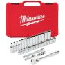 Milwaukee 4932464945 ⅜ Doppenset met Ratel 32-Delig - 1