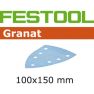 Festool 499630 Granat Schuurbladen STF DELTA/7 P100 GR/100 - 1