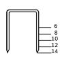 Haubold Befestigung 503105 KL1406 CNK-Klammern 6 mm Verzinkt - 1