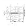 Fischer 512151 Isolatieplug DHK 180 voor zachte isolatie 100 stuks - 2