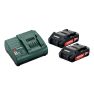 Metabo Zubehör Akku-Pack 2 x 18V 2.0Ah Li-Ion + 1 x Ladegerät SC 30 685161000 - 1