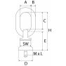 Rema C800X-M24x30-4.0T aanslagbout M24 4000 kg (Grade 10) 2611124 - 2