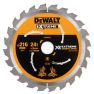 DeWalt DT99568-QZ XR Cirkelzaagblad 216mm x 30mm 24T CSB - 1