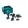 Makita DLX2418TJ - DHP486 Akku-Schlagbohrmaschine + DTD153 Akku-Schlagschrauber 18 Volt 3x 5.0 Ah Li-Ion - 2