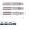 Rotec 3000700 HSS Handgewindeschneidsatz 3 Stück DIN 352 metrisch M 7x1,0 - 1