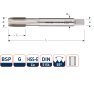 Rotec 341.0625 HSSE 800 M.Gewindebohrer BSP G 5/8-14 - 1