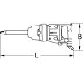 KS Tools 515.3260 3/4" superMONSTER leistungsstarker Druckluft-Schlagschrauber, 3405 Nm, 504 mm - 1