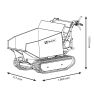 Metal Works 829700123 MRD500H Mini-Kettendumper 500 kg - 7