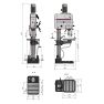 Optimum 713034255 DH45G Optidrill Säulenbohrmaschine mit Zahnradantrieb 40 mm - 1