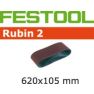 Festool 499152 Schuurband Korrel 100 Rubin 2 10 stuks BS105/620x105-P100 RU/10 - 1